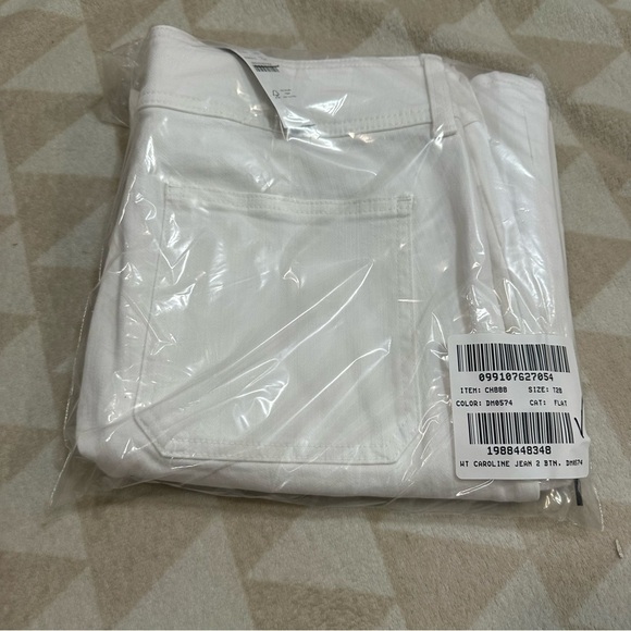 J crew white Tall slim-wide jean with stacked buttons - Picture 5 of 5